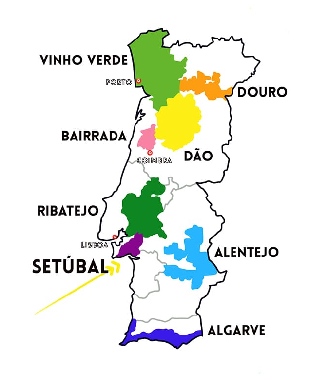 ポルトガルワイン 地図 セトゥーバル